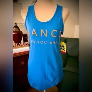 Zumba Fitness Blue Tunic Tank Top